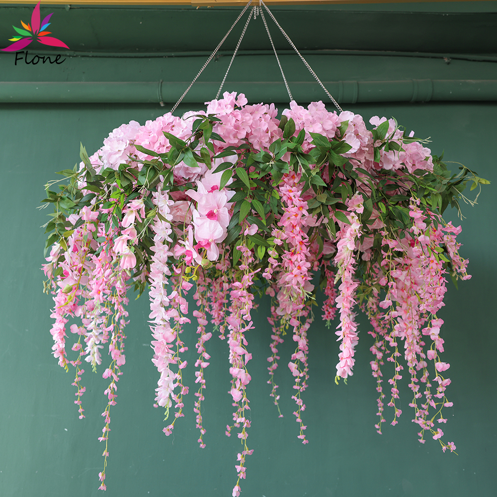 Wedding Arch Flower - Ceiling Circle Flower W120cm Premium Fake