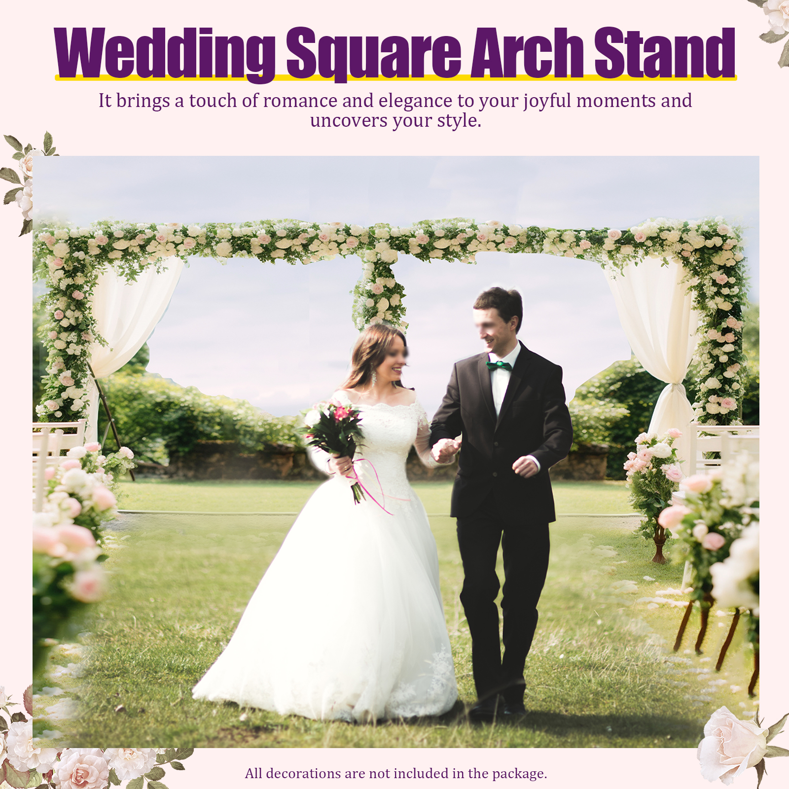 Wedding Balloon Arch - 6*3m Arch Stand Wedding Arch Backdrop
