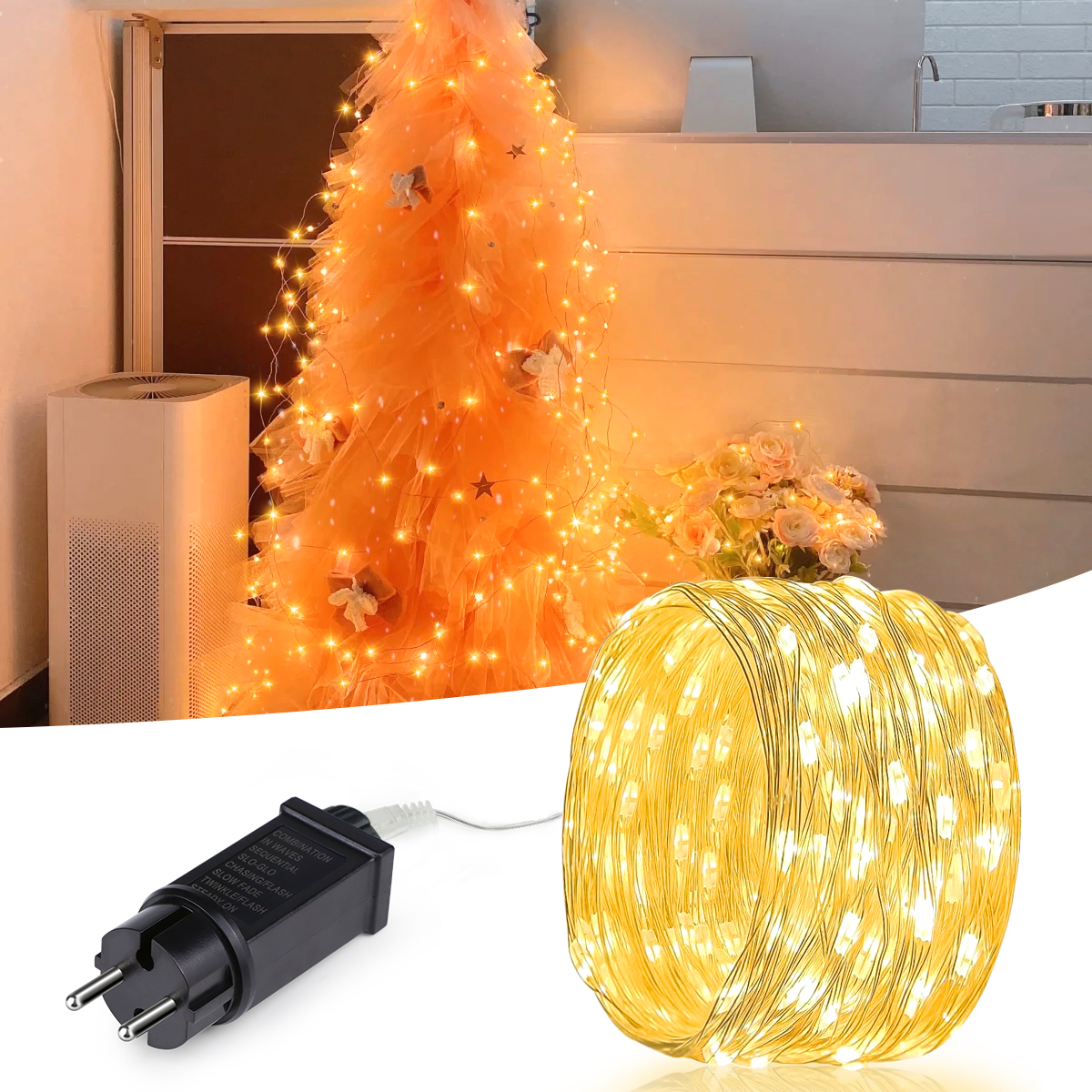 Wedding Power Supply - 10M-100M LED String Fairy Light 220V