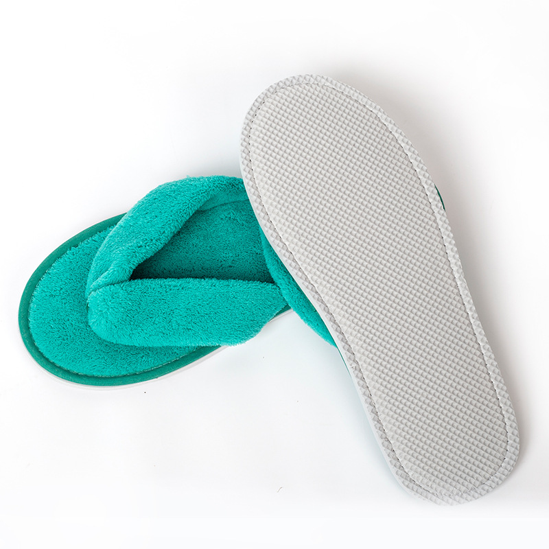 Wedding Souvenir - Women Solid Color Coral Fleece Slippers