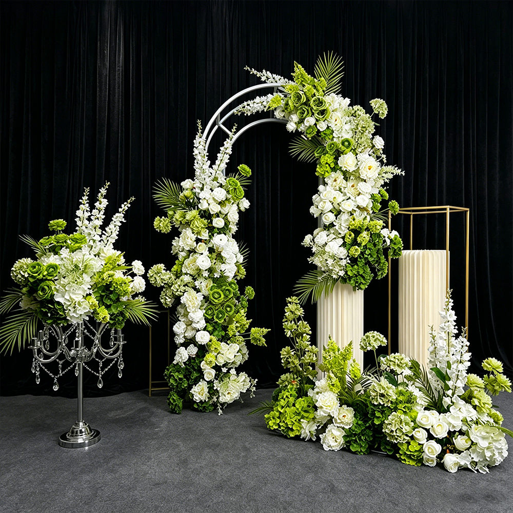 Luxury White Green Arrangement - Wedding Event Supply incelemesi ve fiyatı