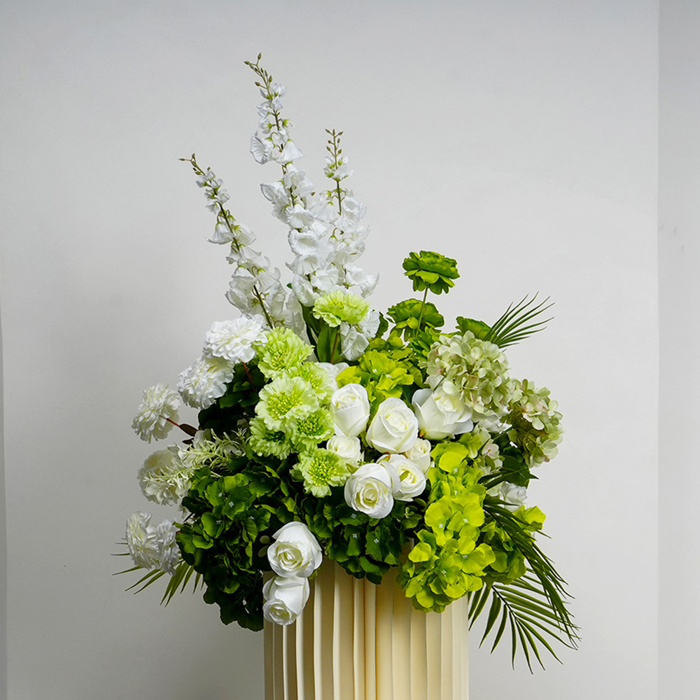Luxury White Green Arrangement - Wedding Event Supply incelemesi ve fiyatı
