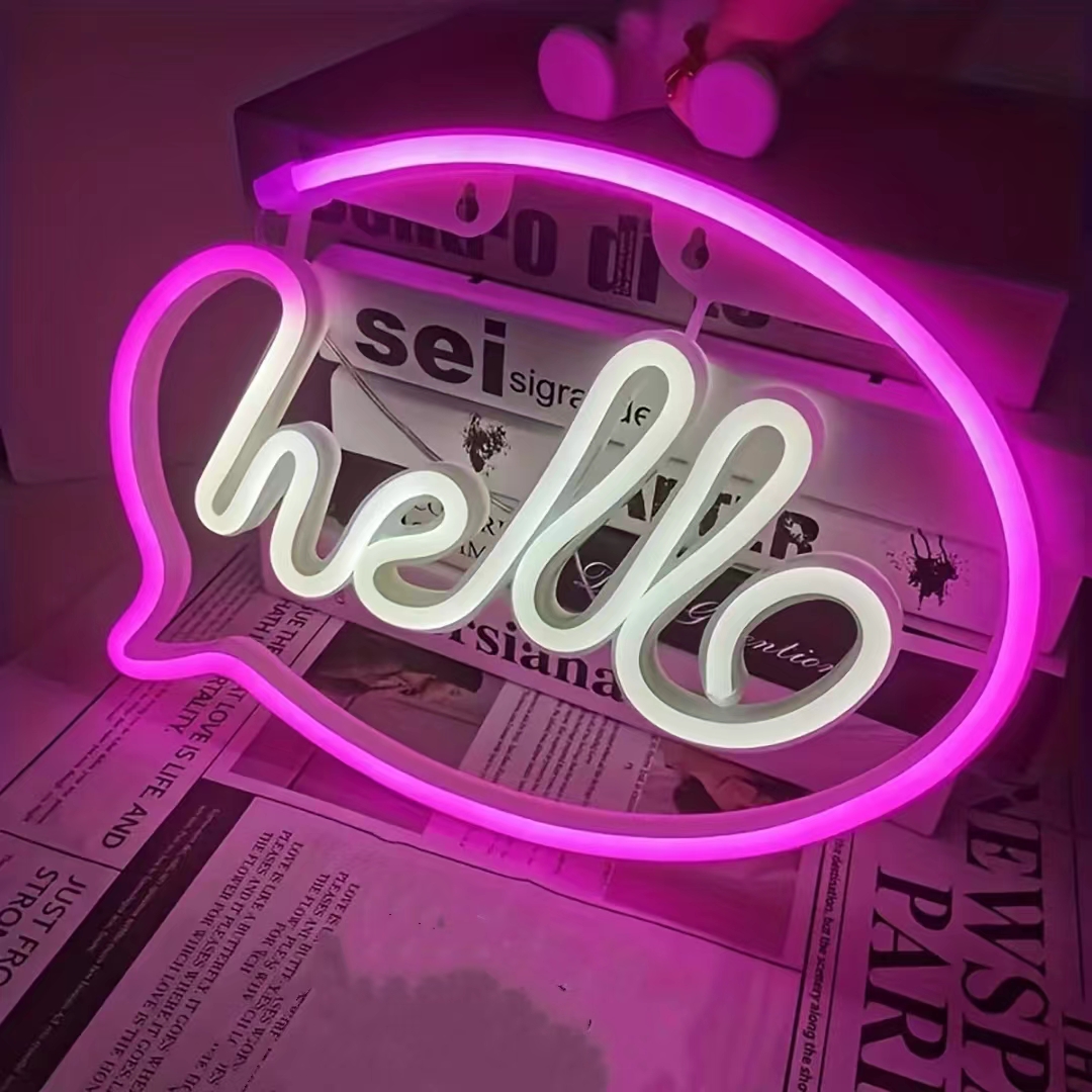 Hello Neon LED Light USB or Ba - Wedding Power Supply incelemesi ve fiyatı