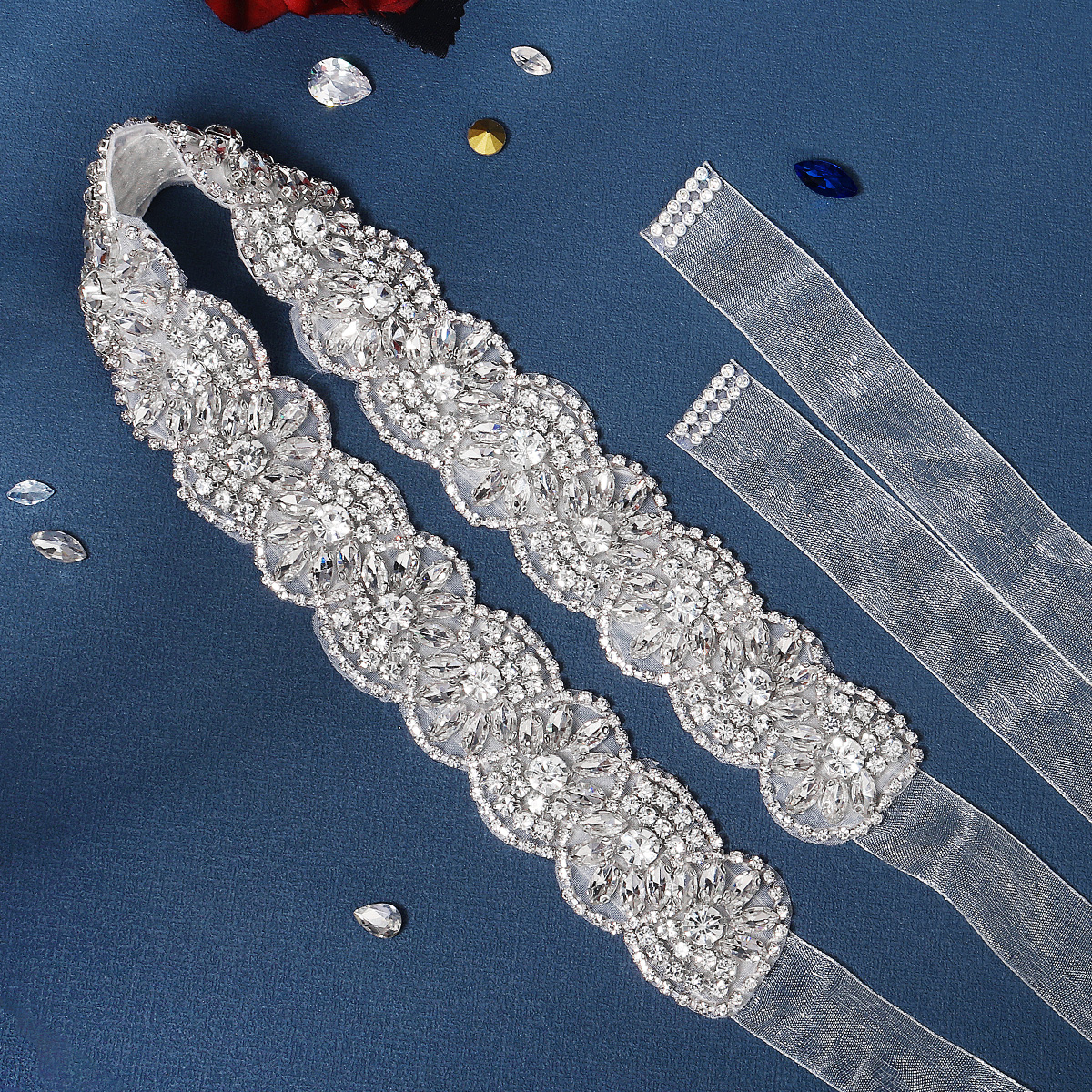 Rhinestone Bridal Belt for Wed - Bridal Sash Ribbon incelemesi ve fiyatı