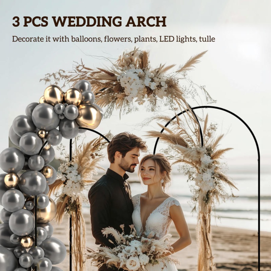 Metal Arch Backdrop Stand Set  - Wedding Balloon Arch incelemesi ve fiyatı