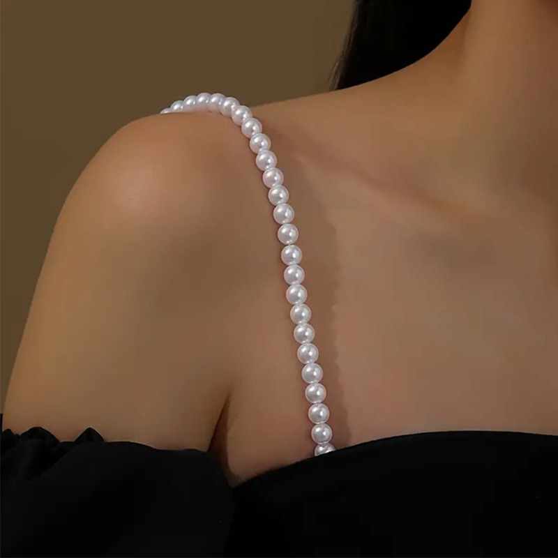 Faux Pearl Bra Shoulder Decora - Wedding Dress Supply incelemesi ve fiyatı