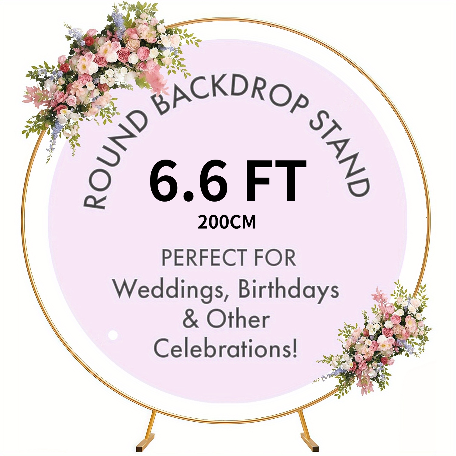 5.9-6.6-7FT Metal Circular Bal - Wedding Balloon Arch incelemesi ve fiyatı