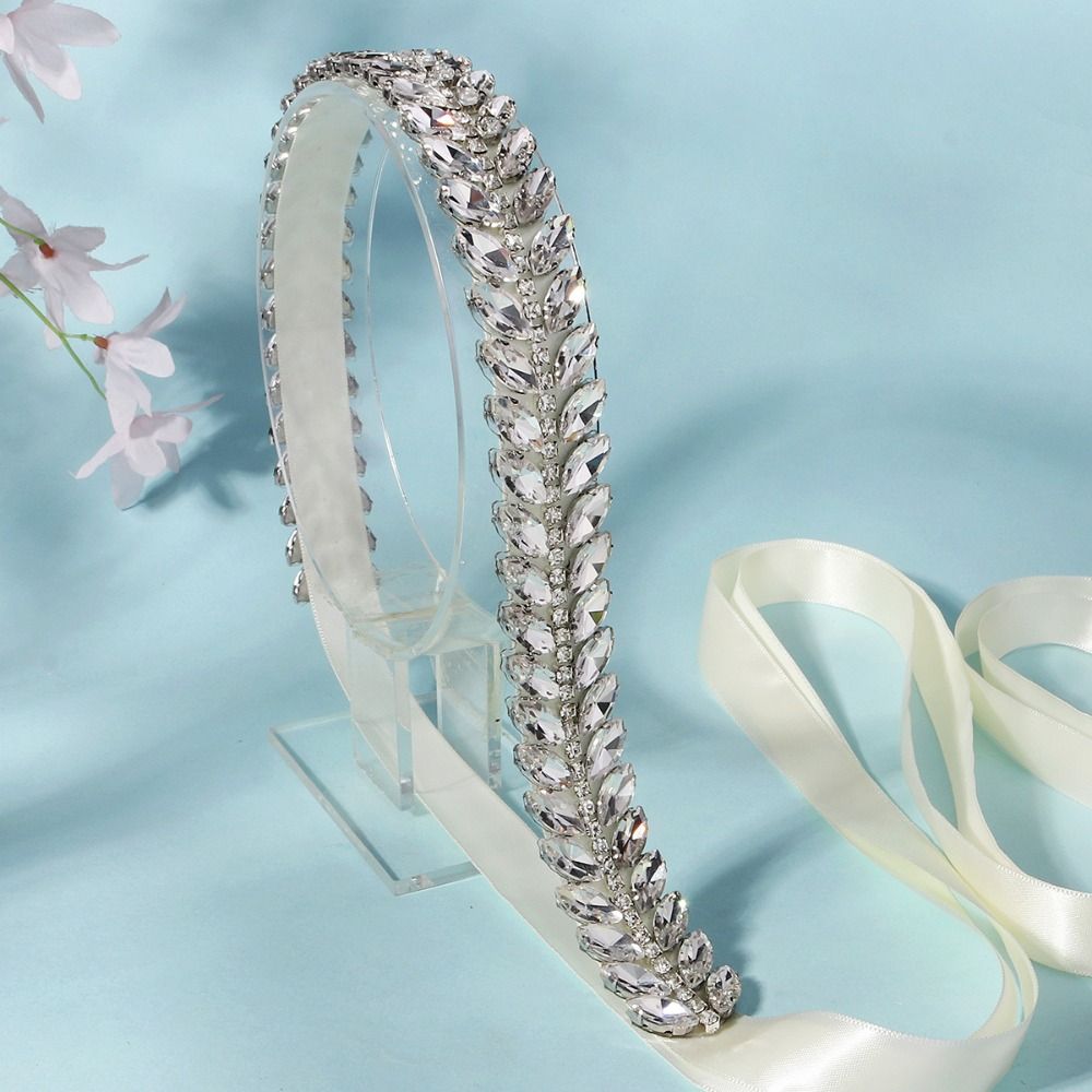 Elegant Crystal Pearls Wedding - Bridal Sash Ribbon incelemesi ve fiyatı