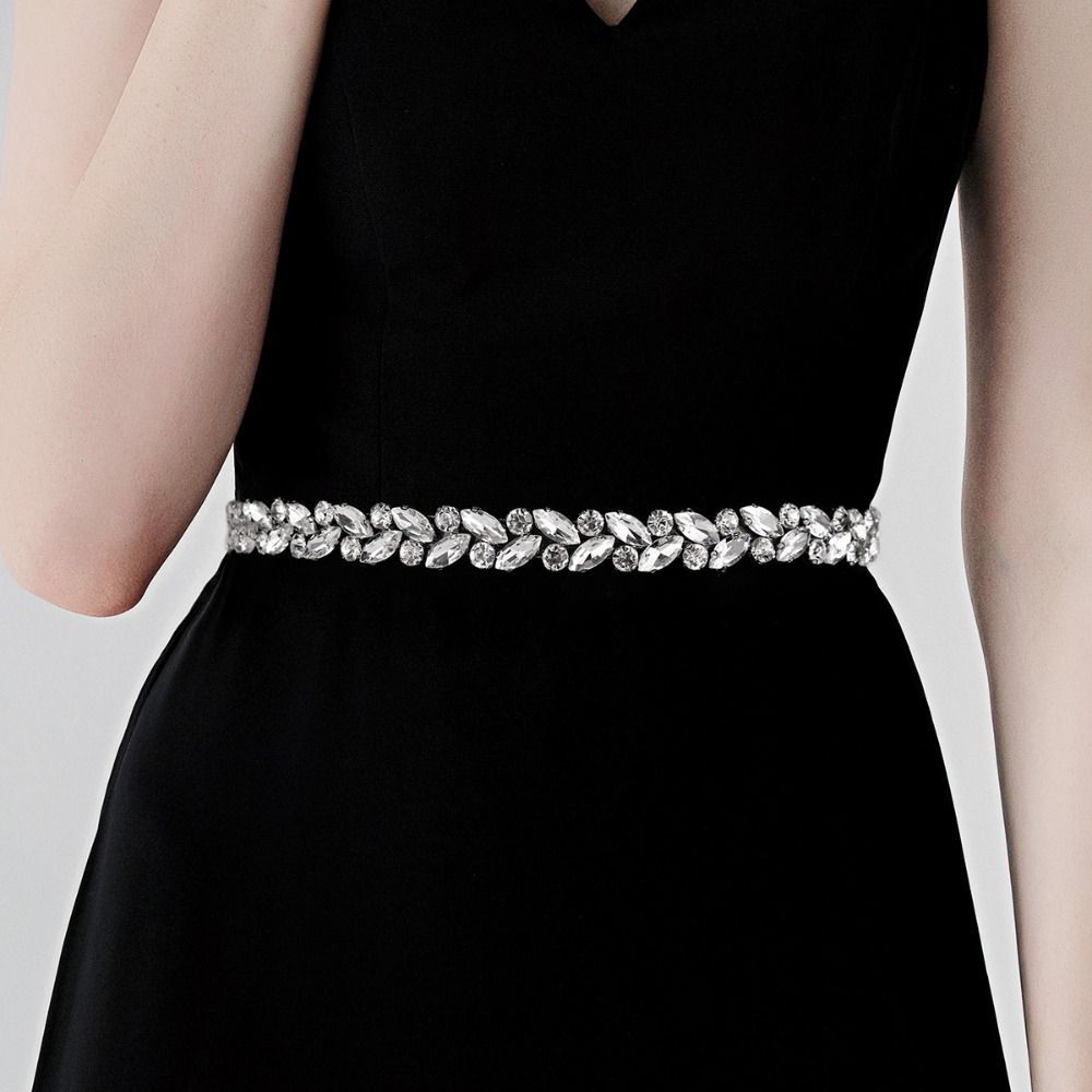 Elegant Crystal Pearls Wedding - Bridal Sash Ribbon incelemesi ve fiyatı