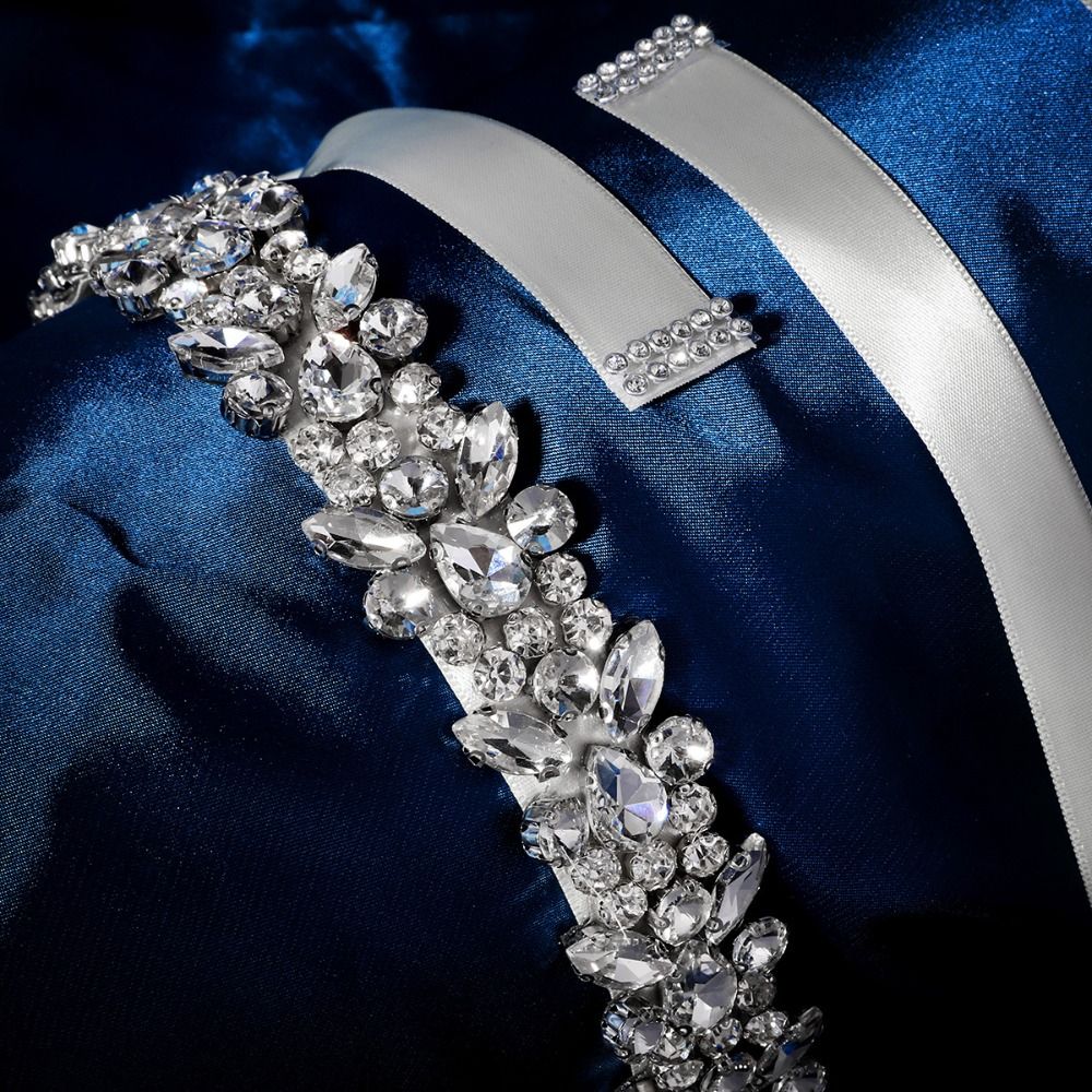 Elegant Crystal Pearls Wedding - Bridal Sash Ribbon incelemesi ve fiyatı