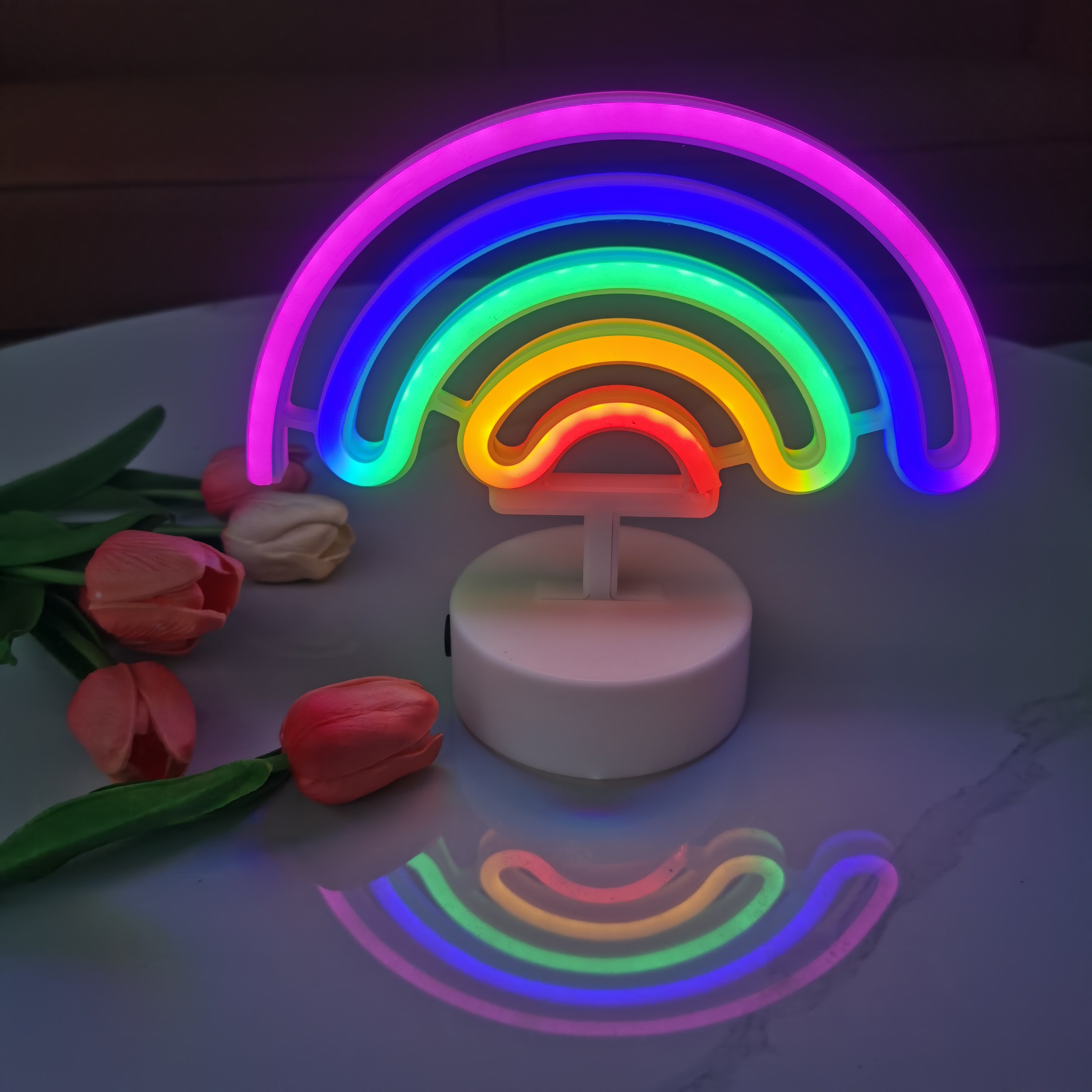 Cute rainbow neon lights, USB  - Wedding Power Supply incelemesi ve fiyatı