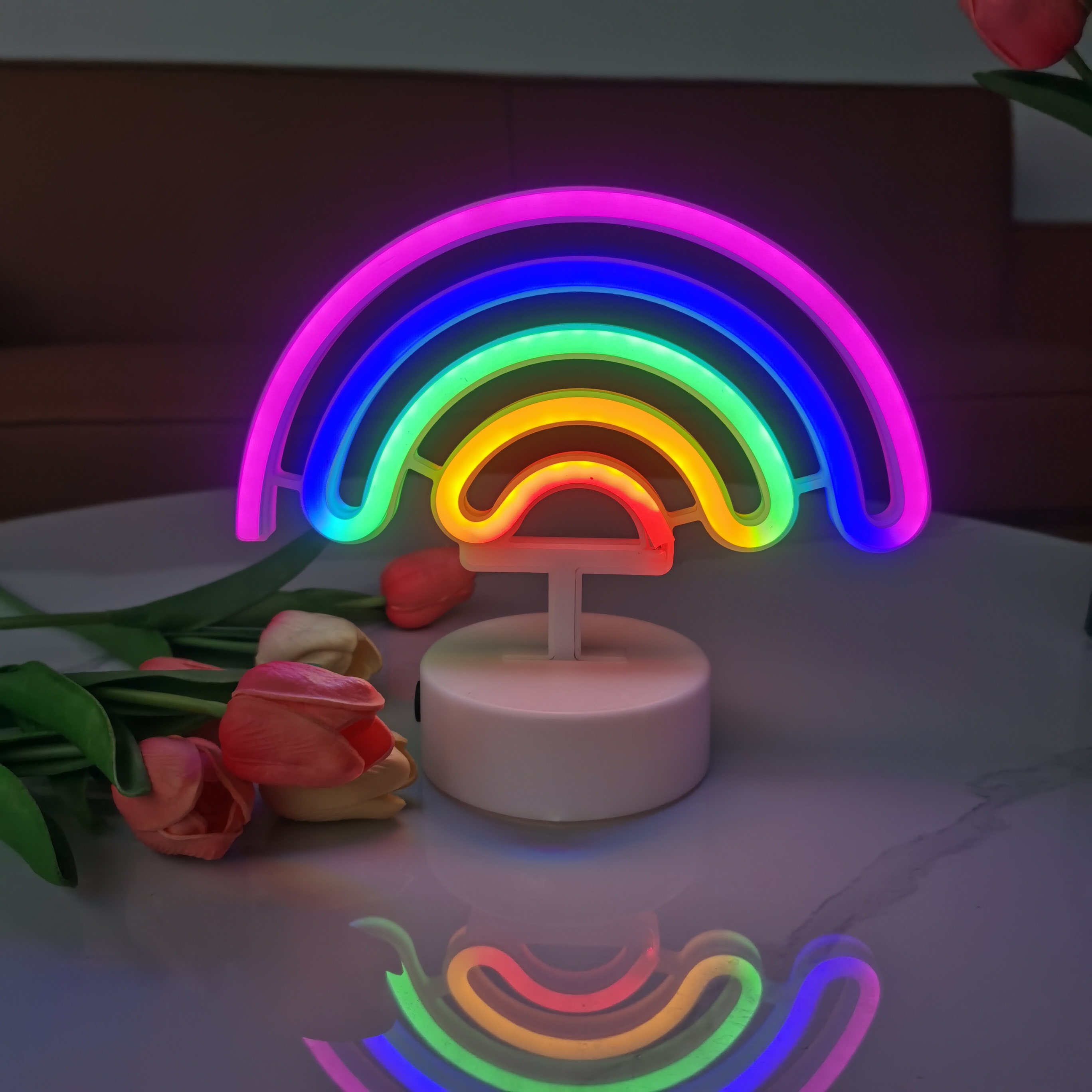 Cute rainbow neon lights, USB  - Wedding Power Supply incelemesi ve fiyatı