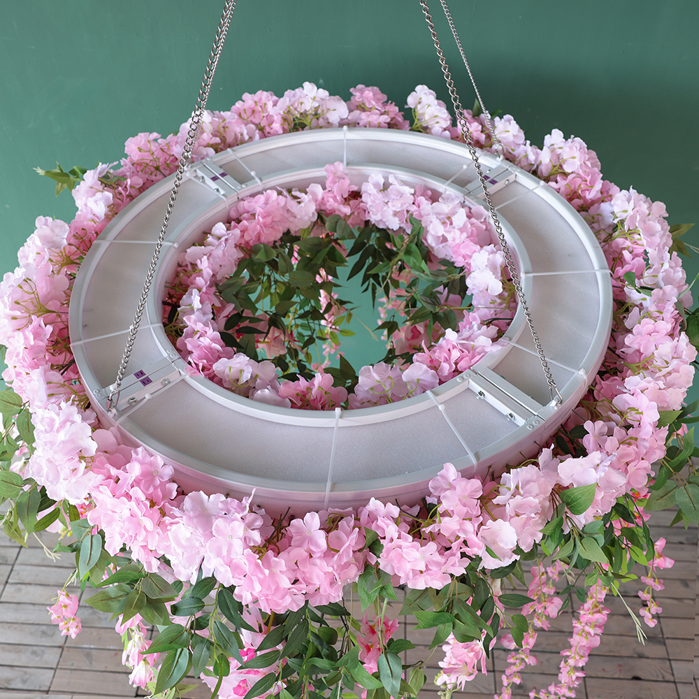 Ceiling Circle Flower W120cm P - Wedding Arch Flower incelemesi ve fiyatı