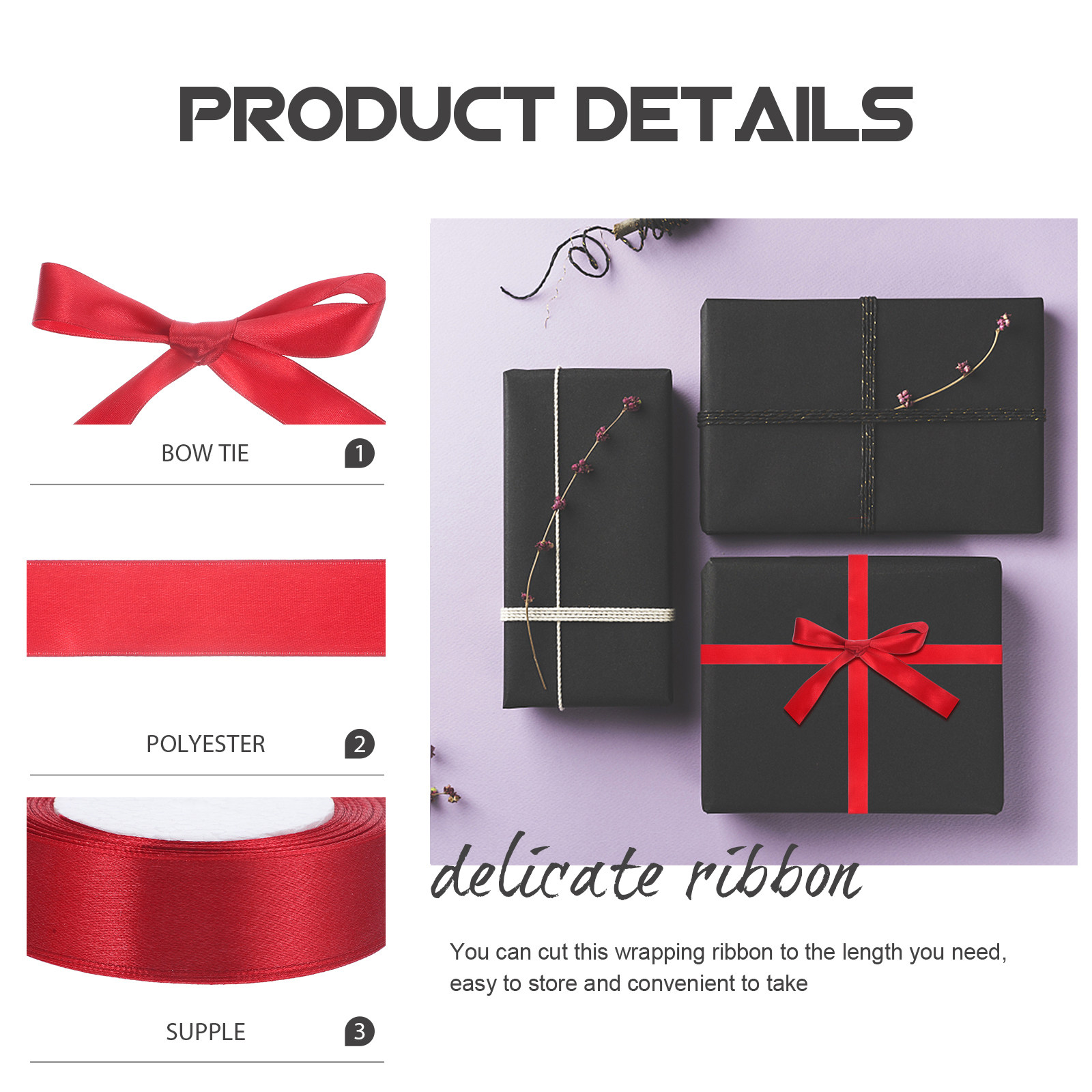 5 Rolls Decorative Ribbon for  - Bridal Sash Ribbon incelemesi ve fiyatı