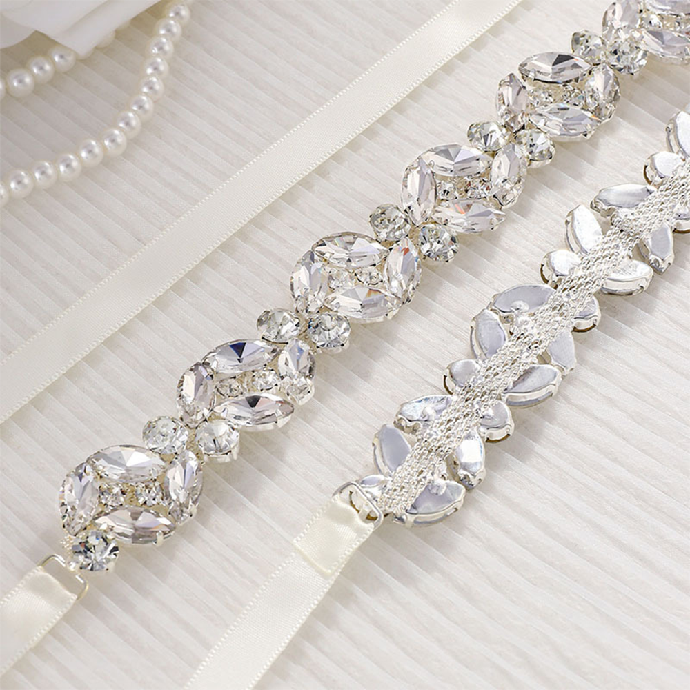 Ultra-shiny Alloy Diamond-stud - Bridal Sash Ribbon incelemesi ve fiyatı