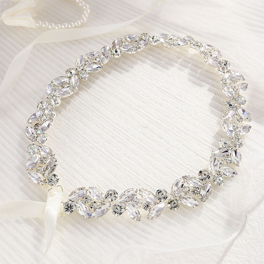 Ultra-shiny Alloy Diamond-stud - Bridal Sash Ribbon incelemesi ve fiyatı