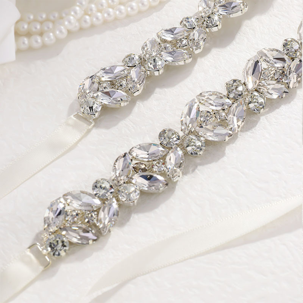 Ultra-shiny Alloy Diamond-stud - Bridal Sash Ribbon incelemesi ve fiyatı