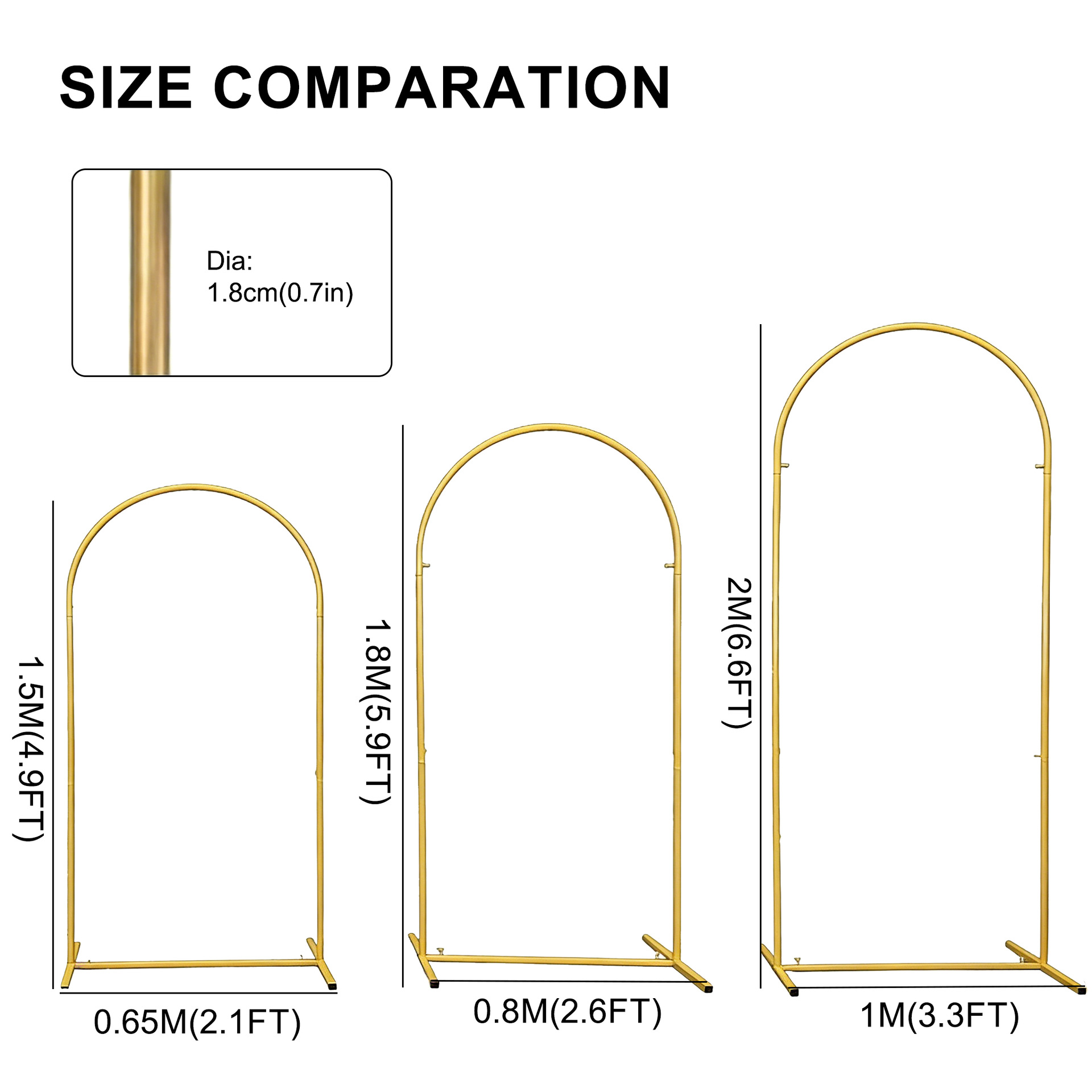 Metal Gold Wedding Arch Stand  - Wedding Balloon Arch incelemesi ve fiyatı