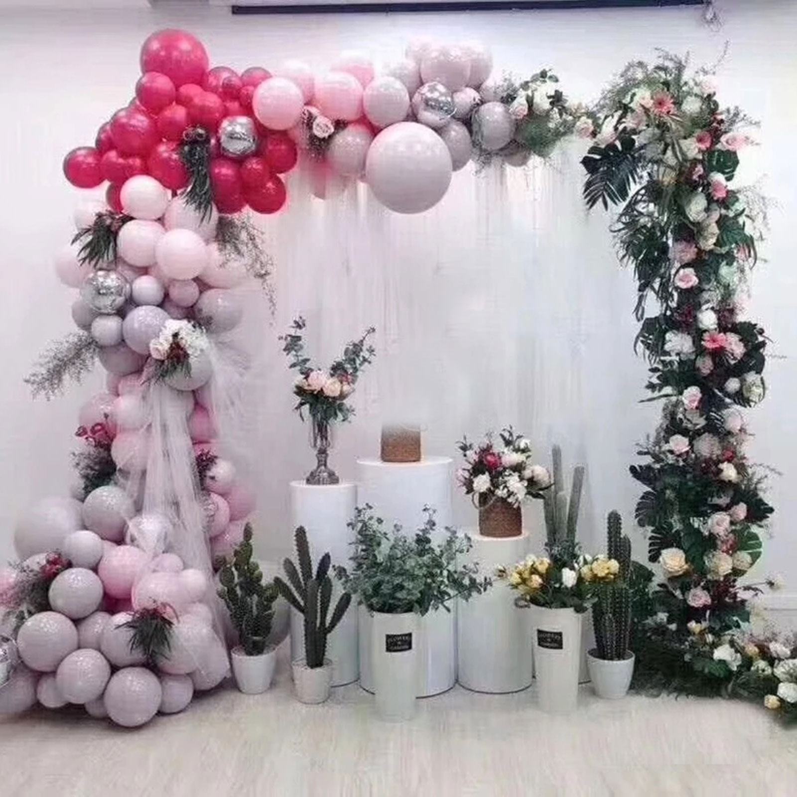 2.1x2m / 79x83inch Gold Weddin - Wedding Balloon Arch incelemesi ve fiyatı