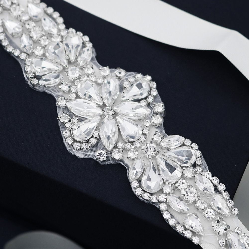 Sweet Silver Wedding Rhineston - Bridal Sash Ribbon incelemesi ve fiyatı