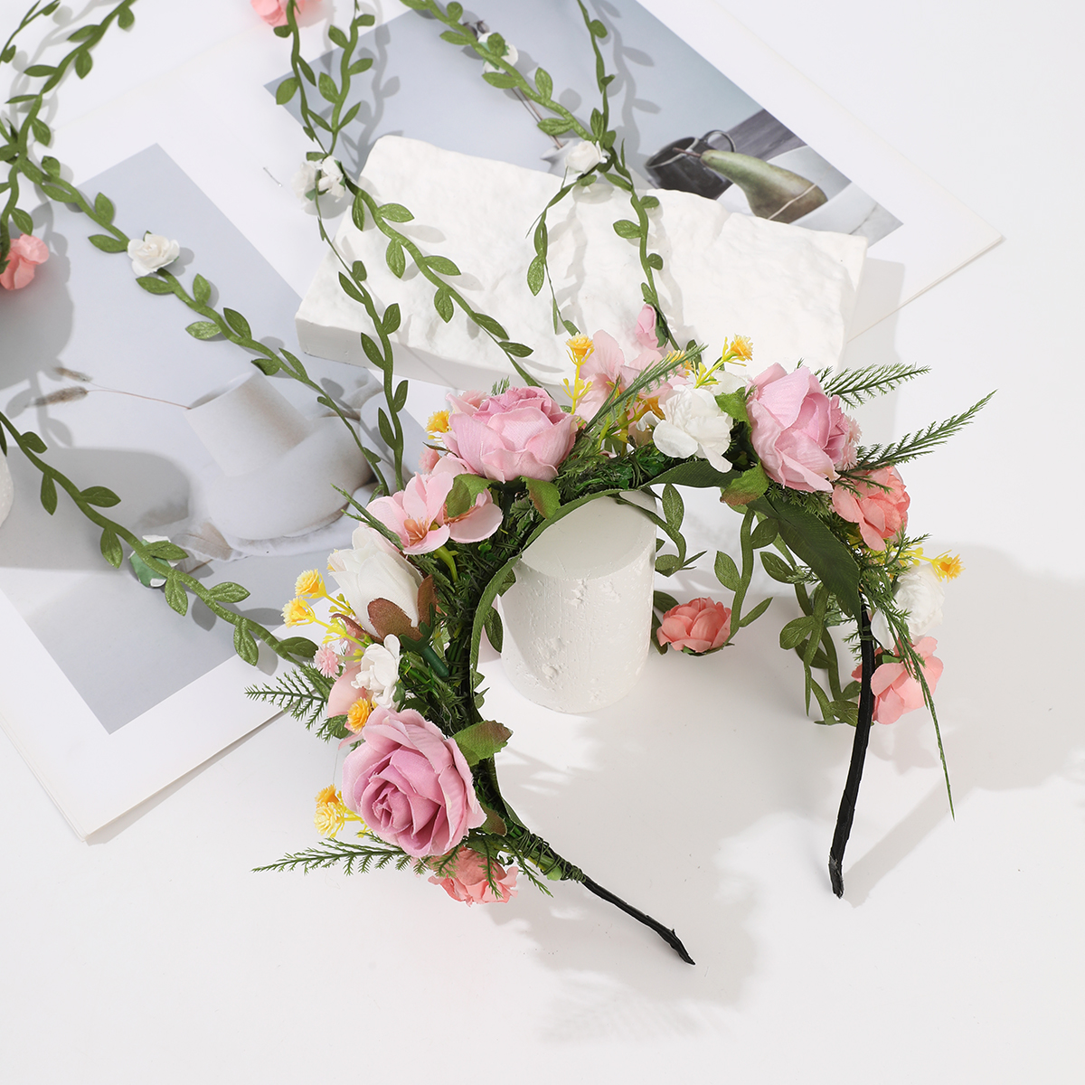1pc Bohemian Rattan Flower Vin - Wedding Arch Flower incelemesi ve fiyatı