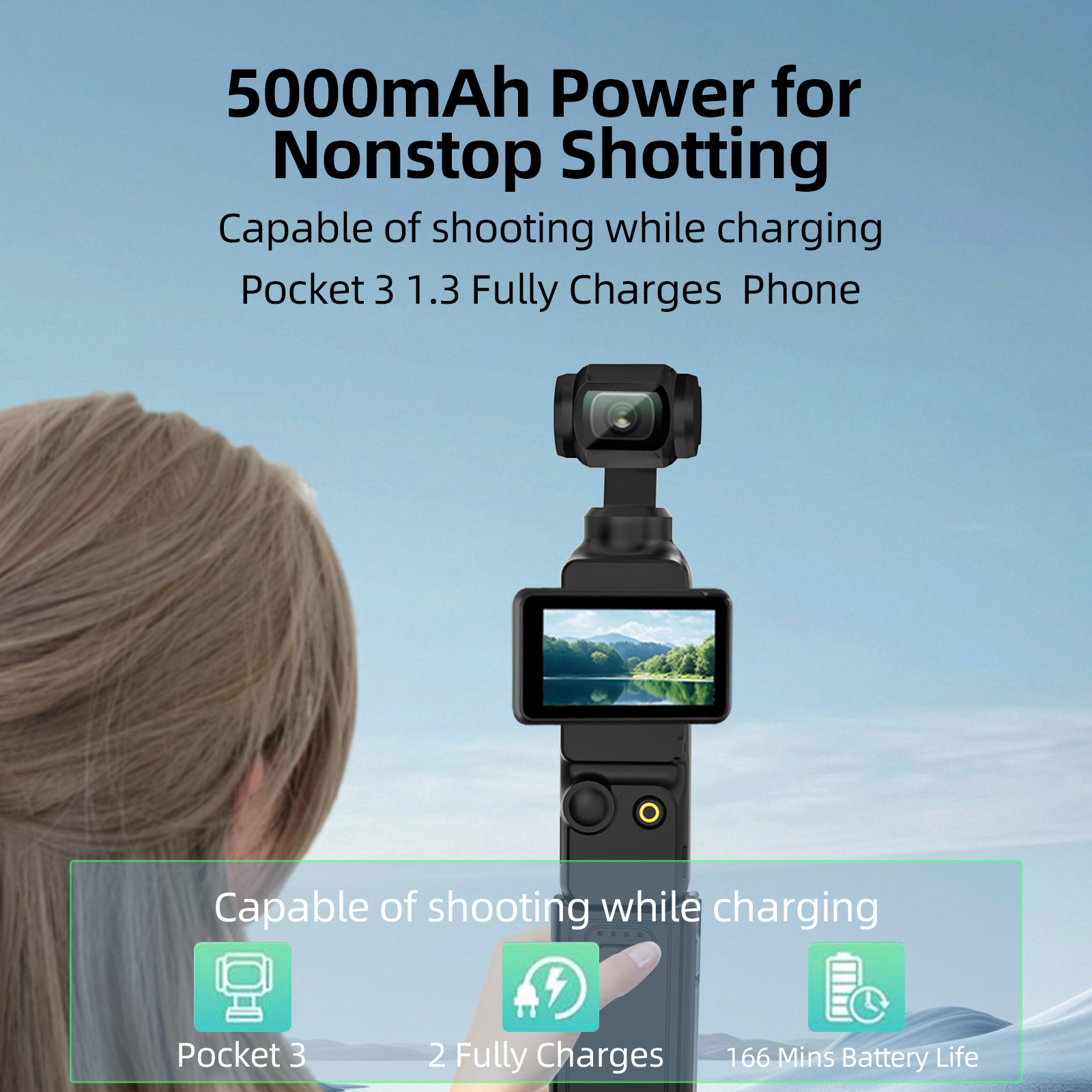 Action Camera Charging Handle  - Wedding Power Supply incelemesi ve fiyatı