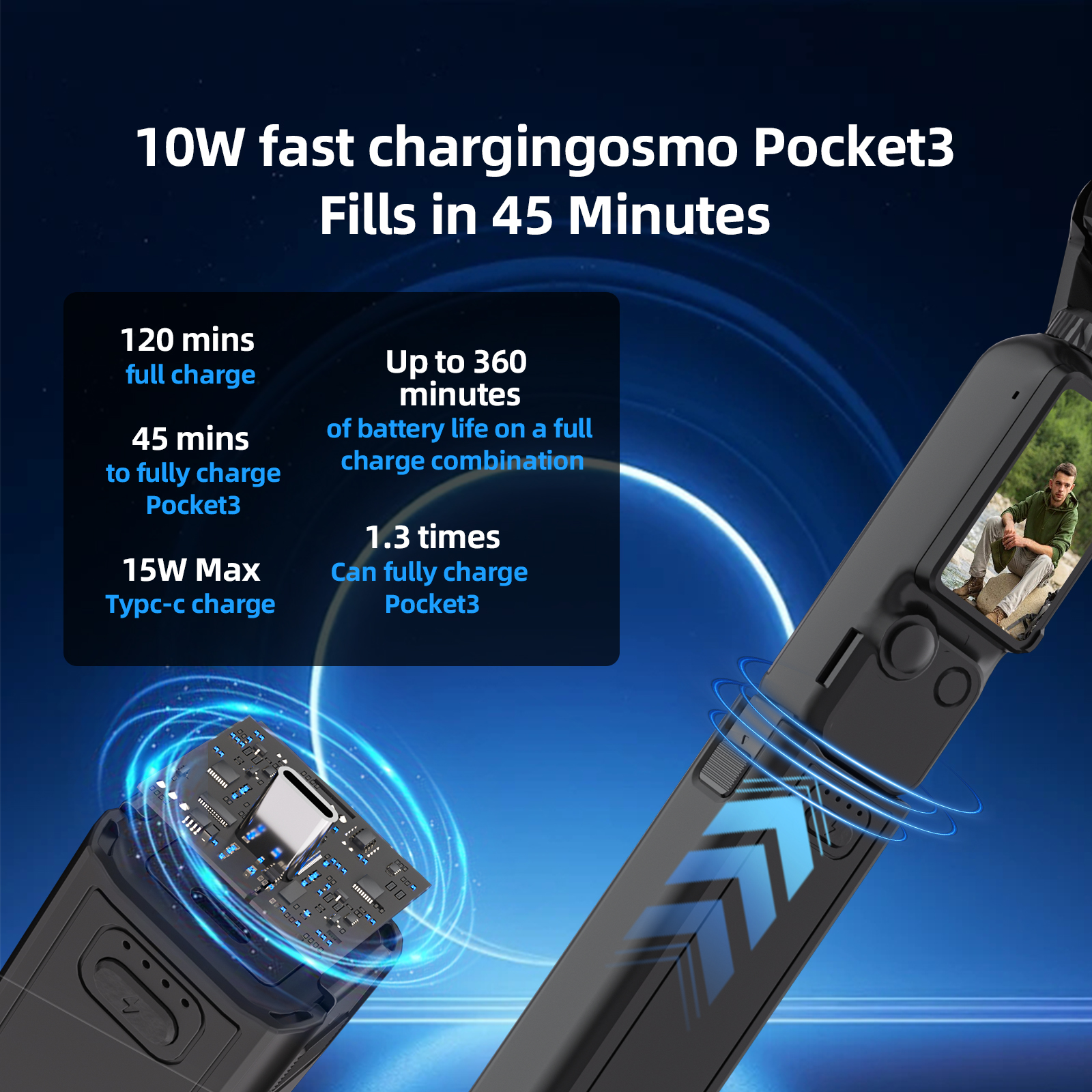 Action Camera Charging Handle  - Wedding Power Supply incelemesi ve fiyatı