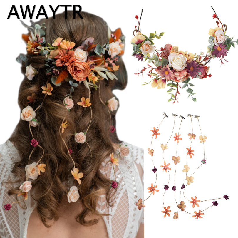 AWAYTR Bride Flower Crown Vine - Wedding Arch Flower incelemesi ve fiyatı