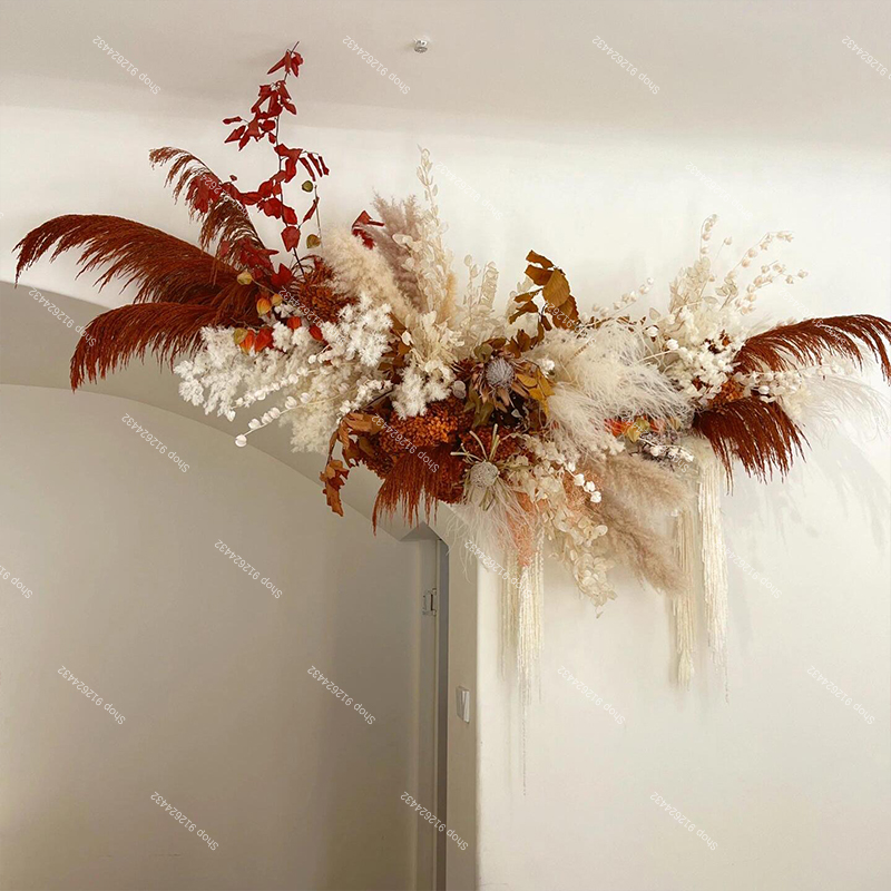 Pampas Grass Artificial Rose F - Wedding Arch Flower incelemesi ve fiyatı