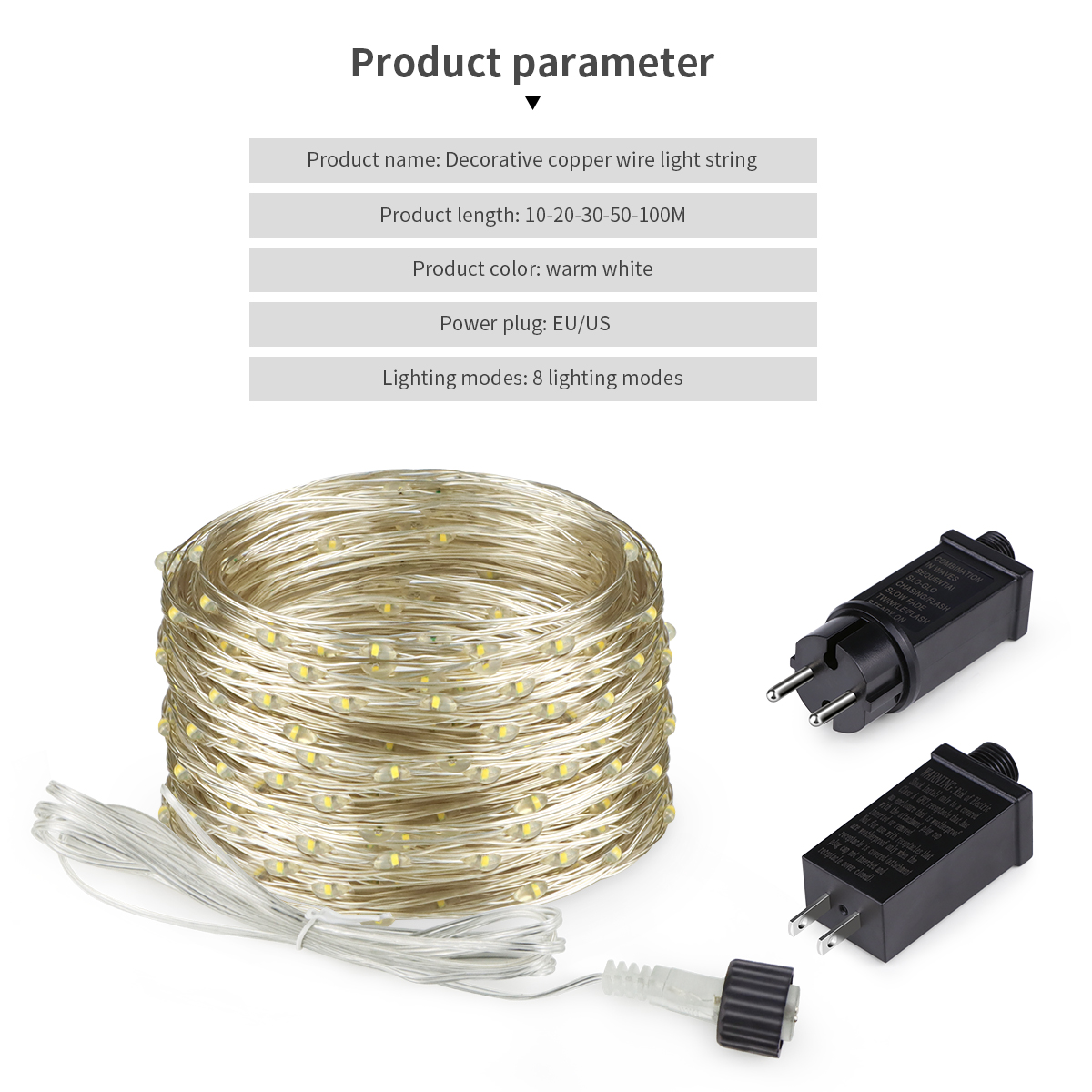 10M-100M LED String Fairy Ligh - Wedding Power Supply incelemesi ve fiyatı
