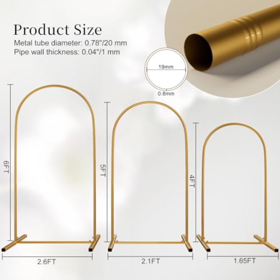 Metal Arch Backdrop Stand Set  - Wedding Balloon Arch incelemesi ve fiyatı