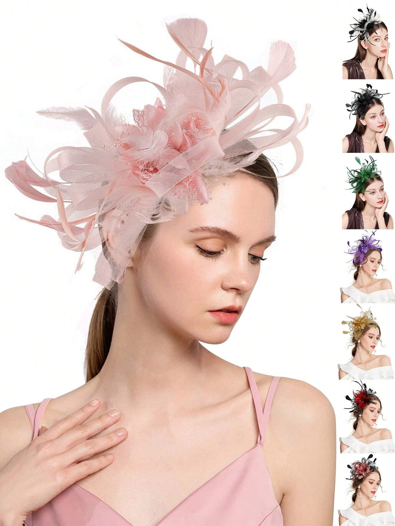 1pc Fascinator Headband With F - Wedding Dress Supply incelemesi ve fiyatı