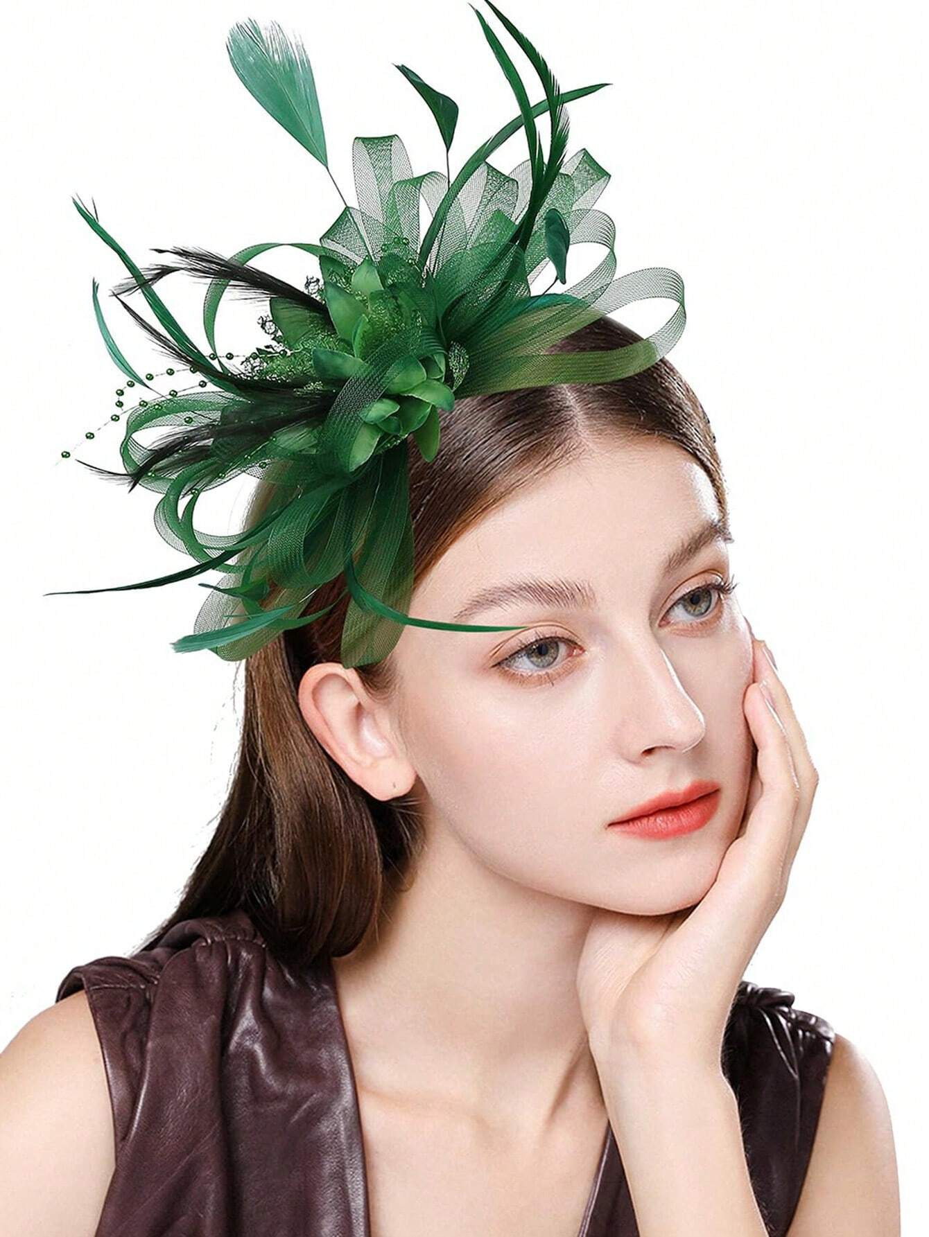 1pc Fascinator Headband With F - Wedding Dress Supply incelemesi ve fiyatı