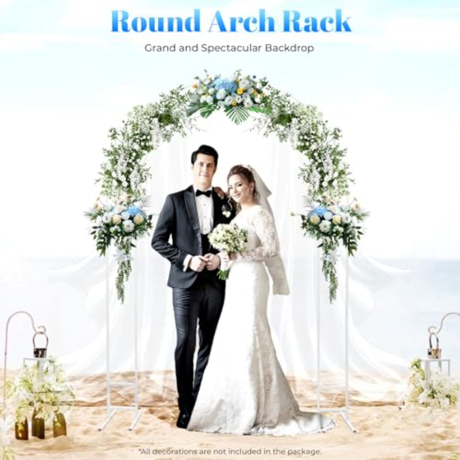 7.2ft metal wedding arch with  - Wedding Balloon Arch incelemesi ve fiyatı