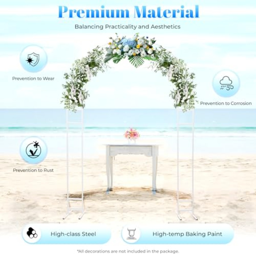 7.2ft metal wedding arch with  - Wedding Balloon Arch incelemesi ve fiyatı