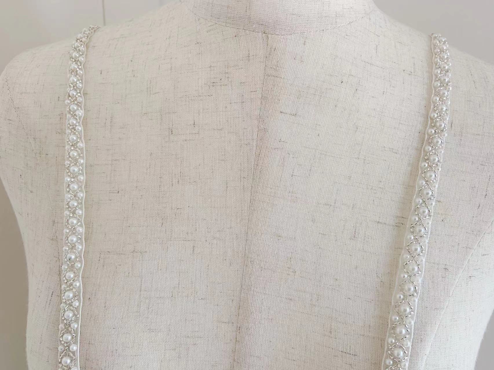 Top Quality Off White Pearl Be - Bridal Sash Ribbon incelemesi ve fiyatı