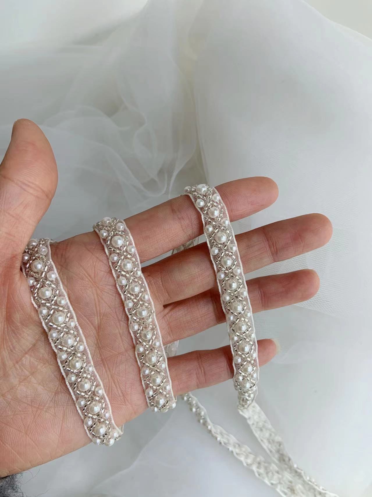 Top Quality Off White Pearl Be - Bridal Sash Ribbon incelemesi ve fiyatı