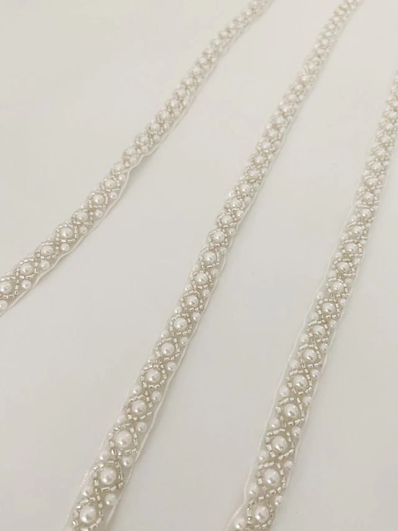 Top Quality Off White Pearl Be - Bridal Sash Ribbon incelemesi ve fiyatı