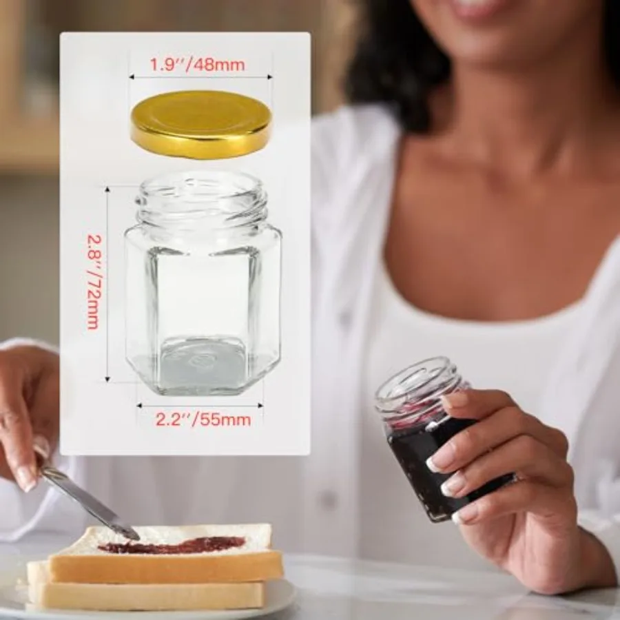 3oz Mini Honey Jars with Dippe - Wedding Souvenir incelemesi ve fiyatı