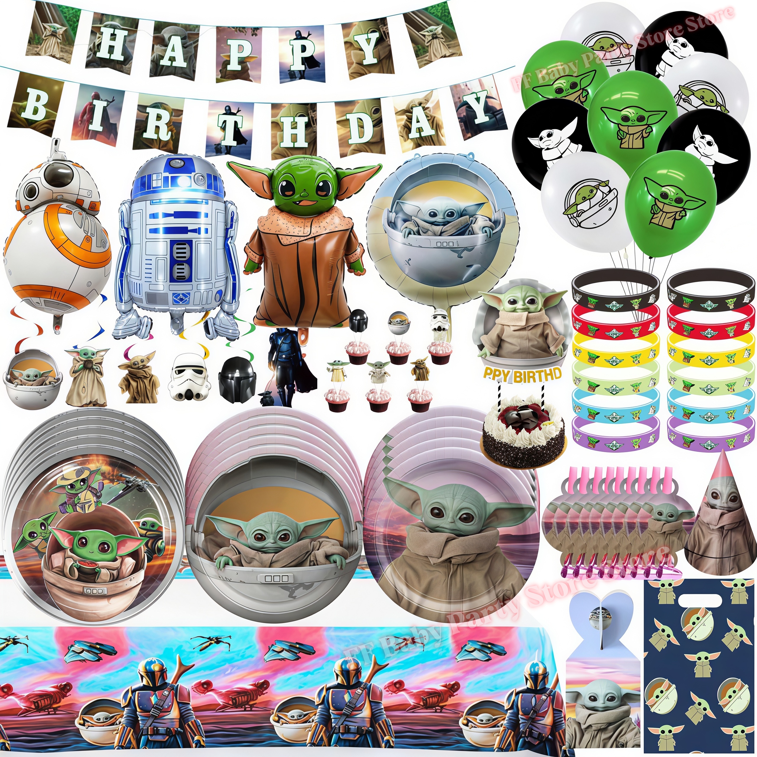 Star Waring Yoda Baby Theme Bi - Wedding Supply Warehouse incelemesi ve fiyatı