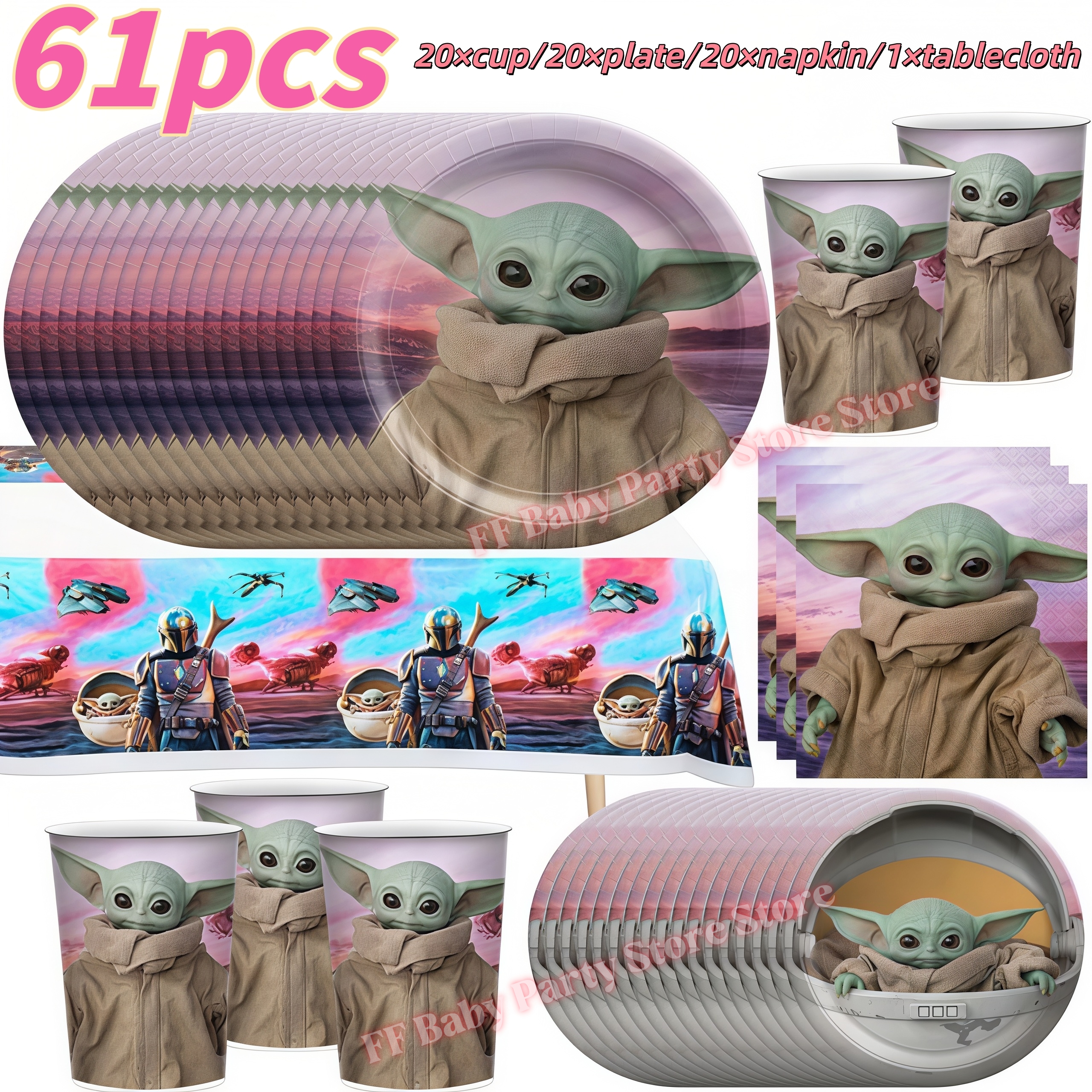 Star Waring Yoda Baby Theme Bi - Wedding Supply Warehouse incelemesi ve fiyatı