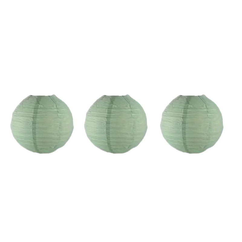 3Pcs Round Hanging Sage Green  - Wedding Event Supply incelemesi ve fiyatı