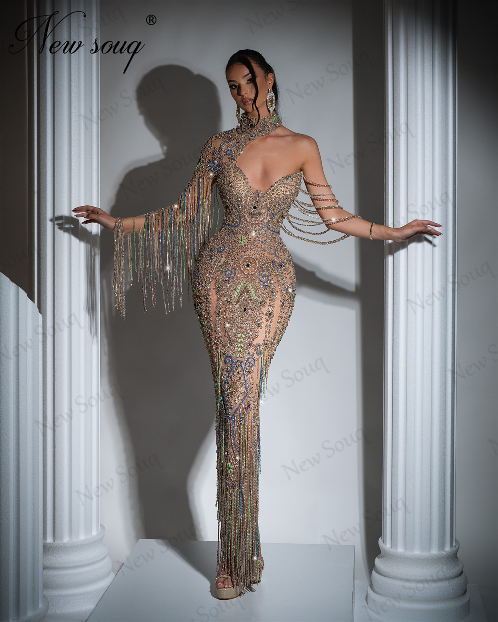 Hand Sew Beading Evening Dress - Wedding Dress Supply incelemesi ve fiyatı