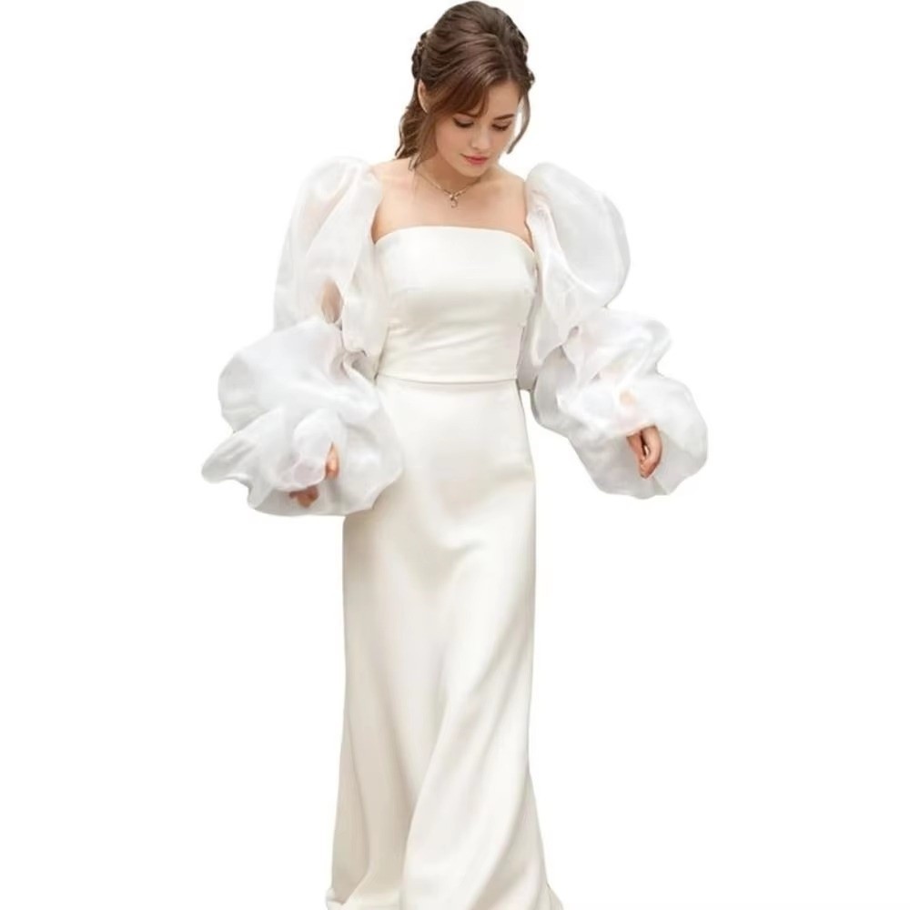 Elegant Puffy Wedding Arm Slee - Wedding Dress Supply incelemesi ve fiyatı