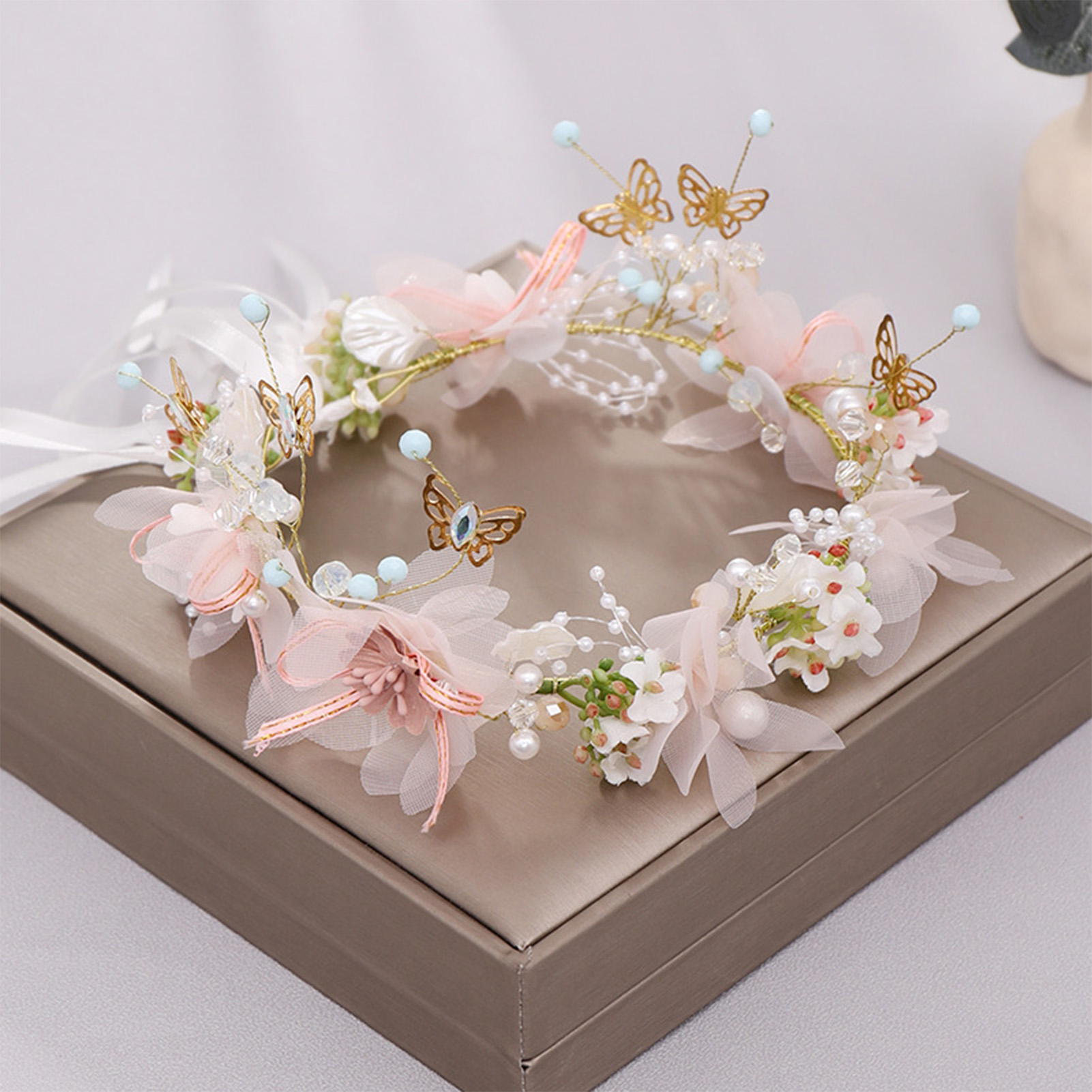 Women Girls Flower Headband Br - Wedding Arch Flower incelemesi ve fiyatı