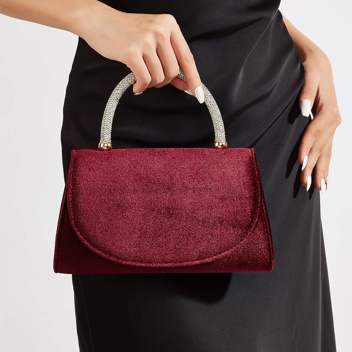 Women's Evening Bag, Faux Sued - Wedding Dress Supply incelemesi ve fiyatı