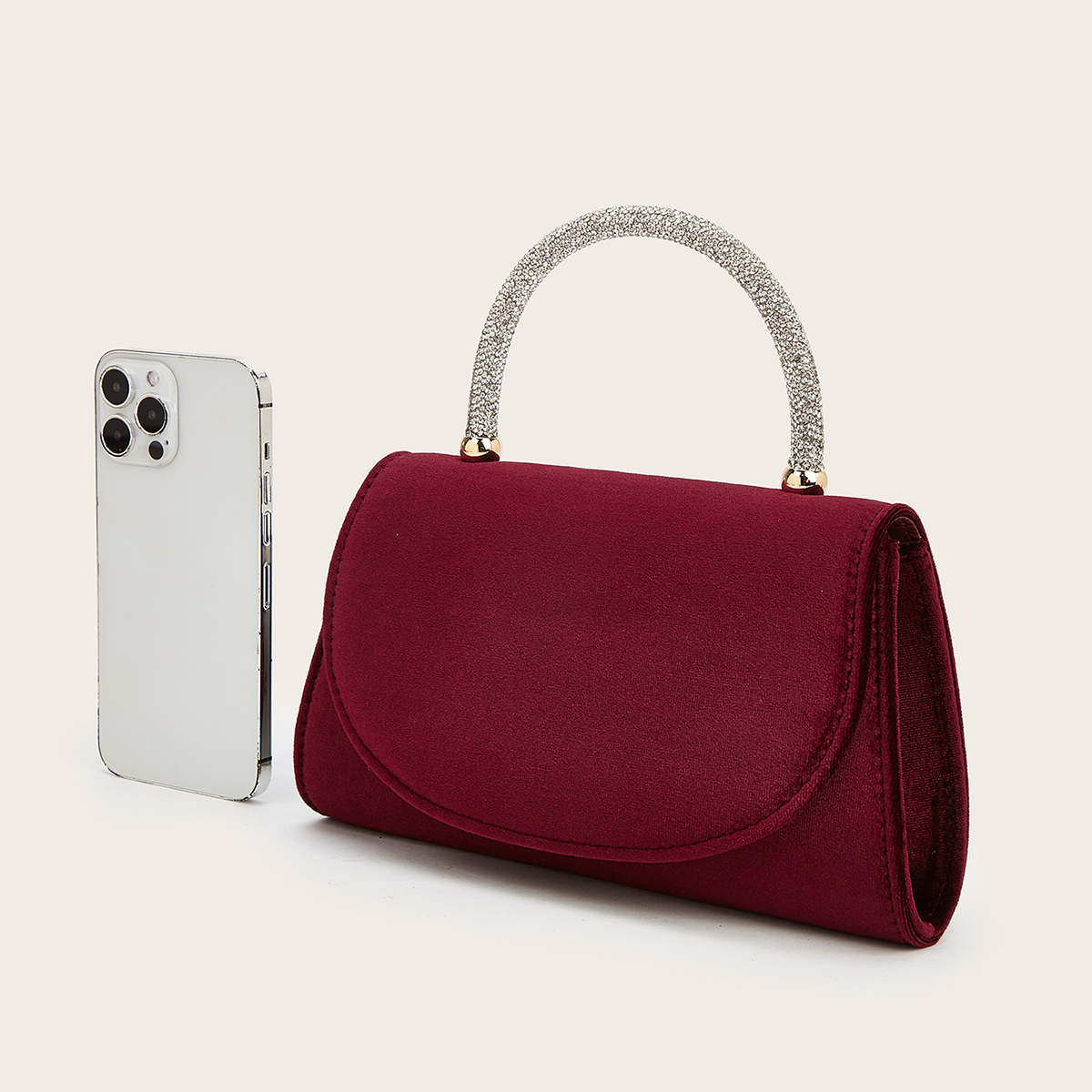Women's Evening Bag, Faux Sued - Wedding Dress Supply incelemesi ve fiyatı