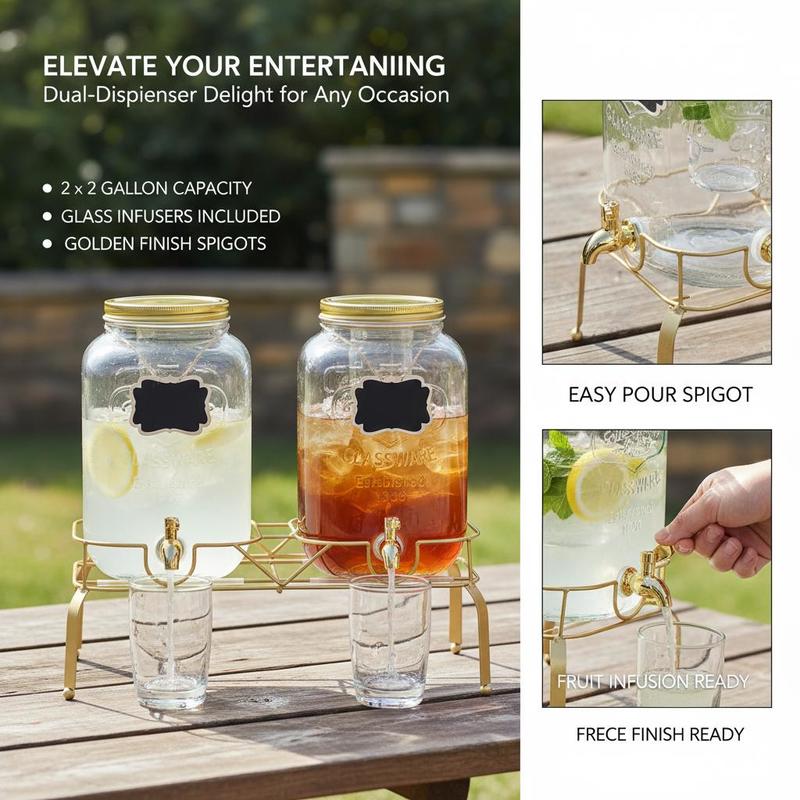 Glass Liquid Container 2 Gallo - Wedding Tap incelemesi ve fiyatı