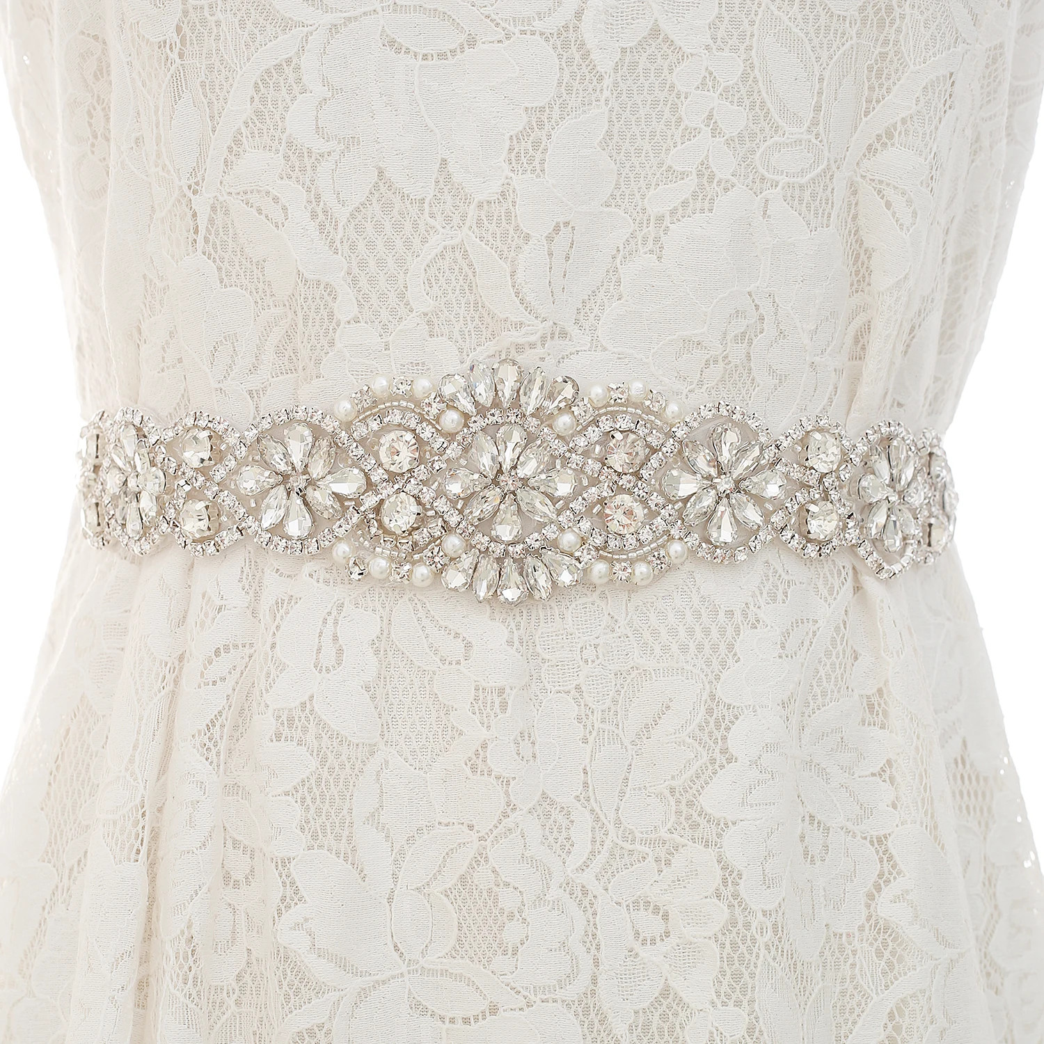 Rhinestones Bridal Belt Luxury - Bridal Sash Ribbon incelemesi ve fiyatı