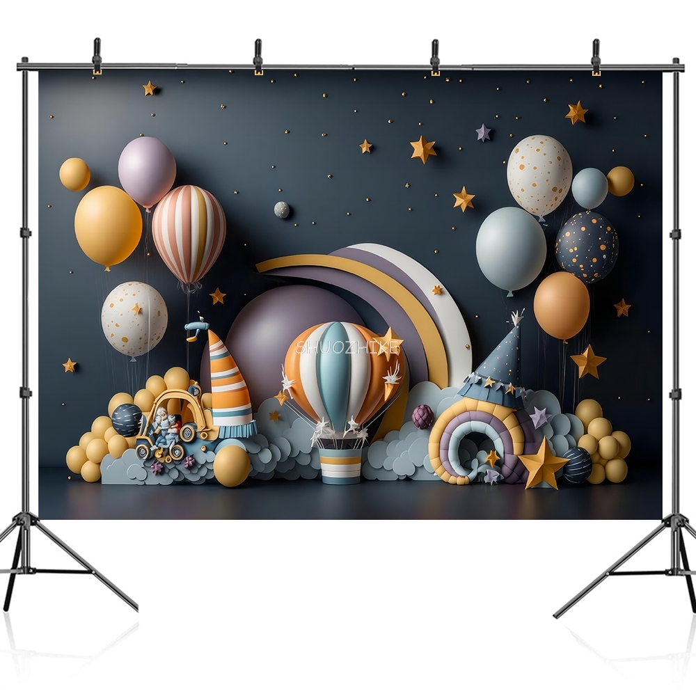 Photography Backdrop 3D Balloo - Wedding Qq incelemesi ve fiyatı
